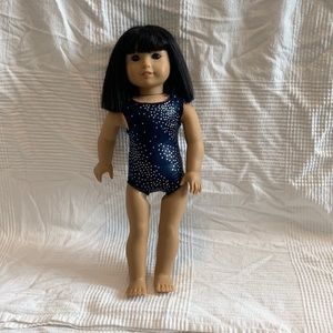 Navy Blue American Girl Doll Leotard for 18” Doll
